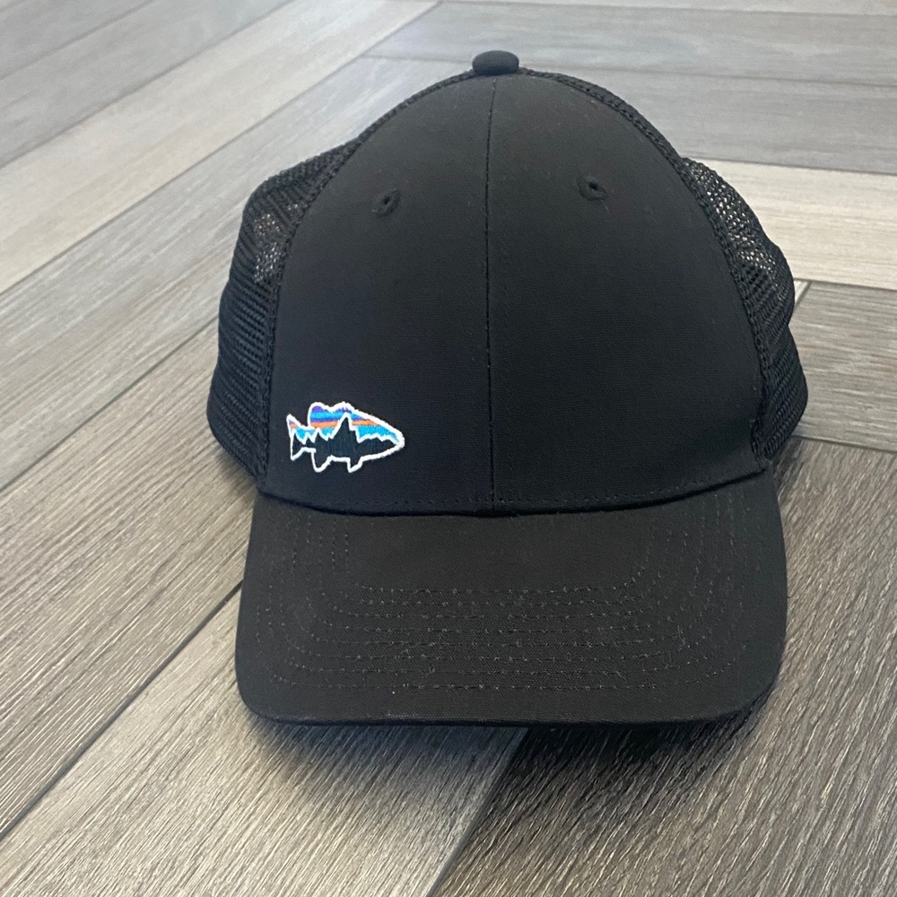 Patagonia Black Trout Trucker Hat